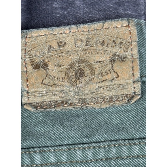 Vintage Gap Jeans Women's Green High Rise Classic Straight Leg Jeans Size‎ 30X34 - Picture 7 of 8
